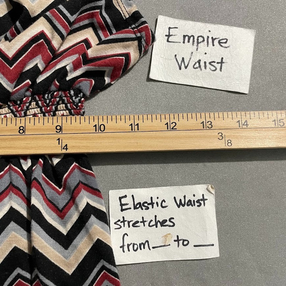 Y2K Eyeshadow Size Medium Chevron Striped Sequin Babydoll Sleeveless Top Zig Zag - Picture 8 of 10